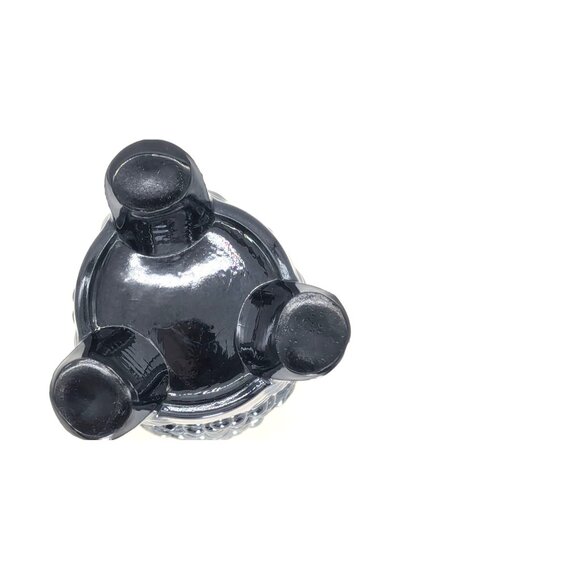 Unique Vintage Northwood Grape and Cable Amethyst and Gold Art Glass Hatpin Vase - Picture 7 of 8